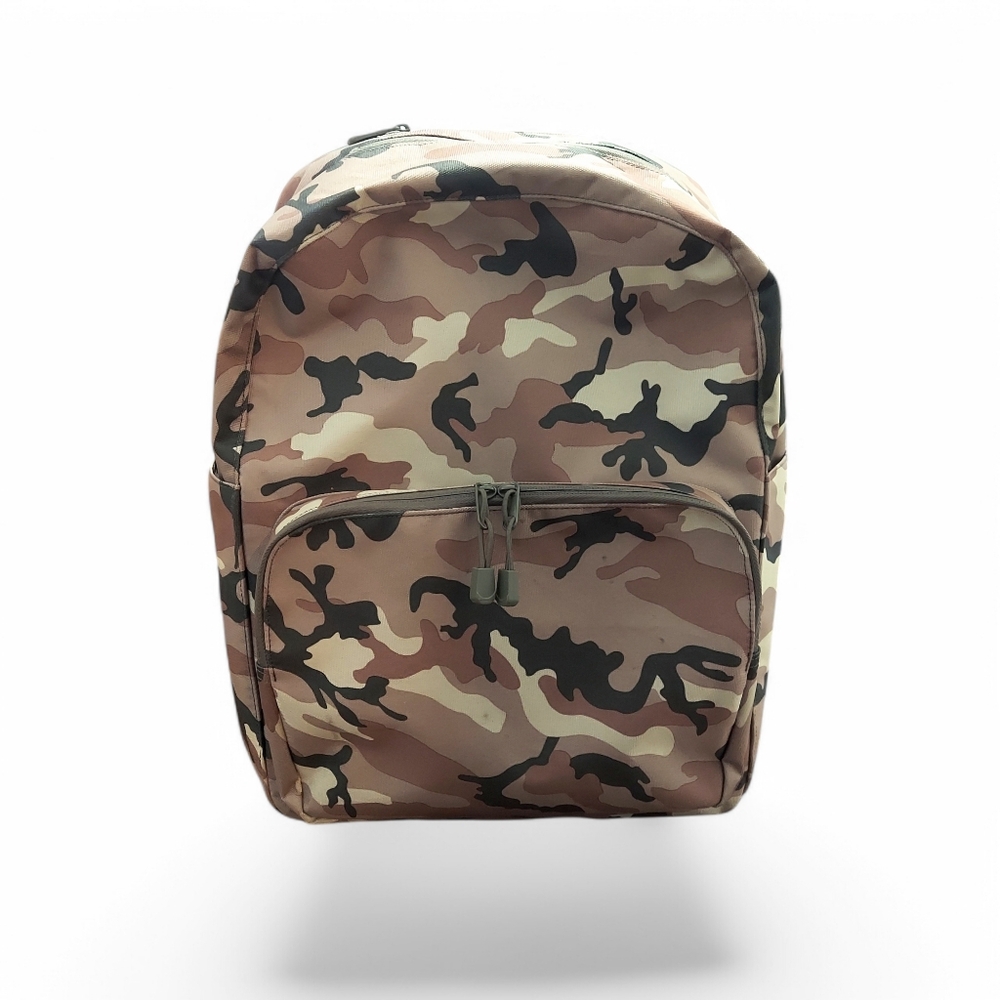 Lo & Sons Green and Black Backpack with Military Style Camouflage